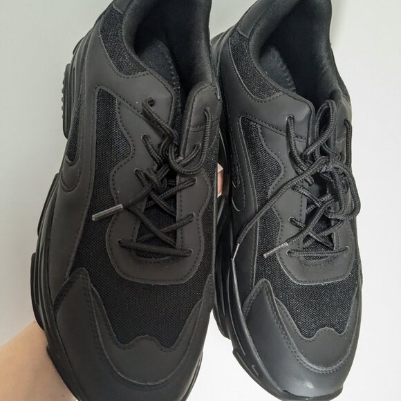 *3/$10* Call It Spring B.E.D. Foam Refresh Chunky Low Top Sneakers Black Size 1 - Picture 3 of 7